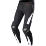 Motorradhose Alpinestars T-SP R Drystar Schwarz-Weiß