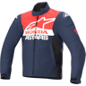 Motorradjacke Alpinestars Honda SMX Waterproof Softshell Nachtblau-Schwarz-Hellrot