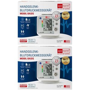 Aponorm Blutdruckmessgerät Mobil Basis Handgelenk 2x 2x1 St Aponorm Blutdruckmessgerät Mobil Basis Handgelenk 2x 2x1 St