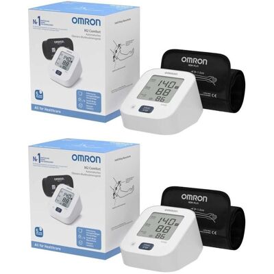 Omron M2 Comfort Oberarm Blutdruckmessgerät 2x 2x1 St Omron M2 Comfort Oberarm Blutdruckmessgerät 2x 2x1 St