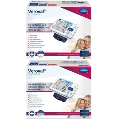 Veroval Handgelenk-Blutdruckmessgerät 2x 2x1 St Veroval Handgelenk-Blutdruckmessgerät 2x 2x1 St