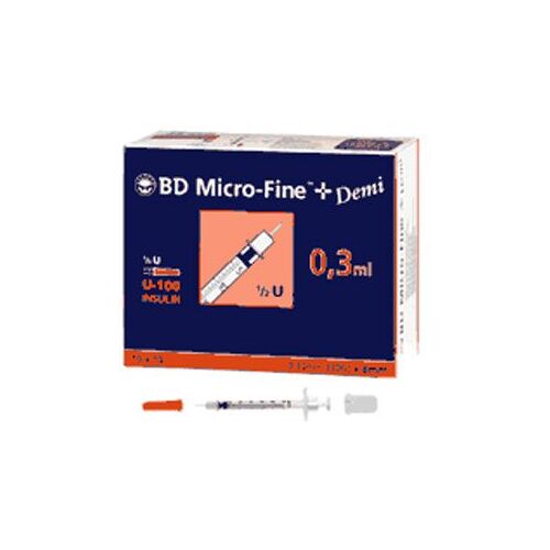 BD Micro-Fine+ Insulinspr.0,3 ml U100 0,3x8 mm 100 St Spritzen