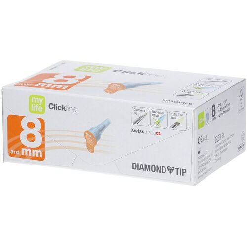 Mylife Clickfine Pen-Nadeln 8 mm 31 G 100 St Kanüle
