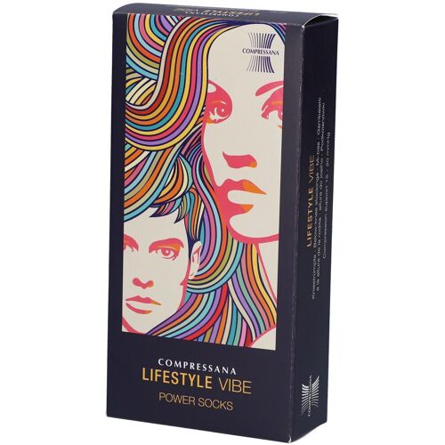 Compressana Lifestyle Vibe AD 3 super stripe m.Sp. 2 St Strümpfe