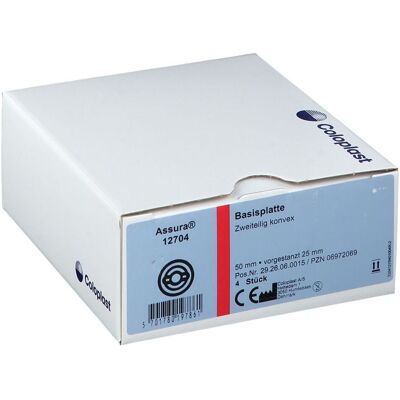 Assura Basisp.konvex Rr50 25mm m.Gürtelb. 4 St Basisplatte Assura Basisp.konvex Rr50 25mm m.Gürtelb. 4 St Basisplatte