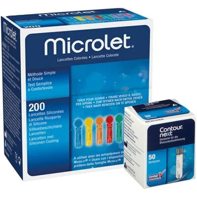 Contour Next Sensoren + Microlet Lanzetten 1 St Kombipackung Contour Next Sensoren + Microlet Lanzetten 1 St Kombipackung