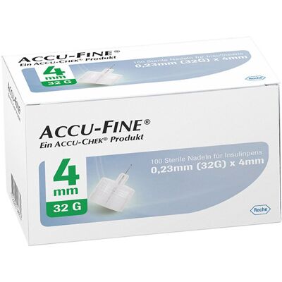 Roche Accu Fine Insulinpen Näpfe 4mm 32G Roche Accu Fine Insulinpen Näpfe 4mm 32G