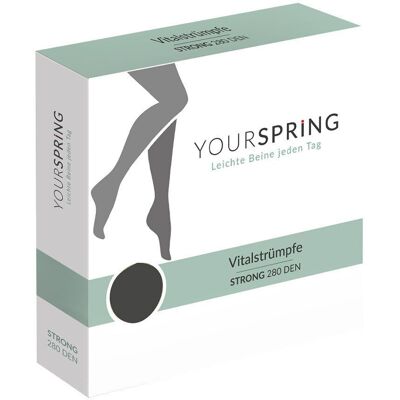 Yourspring strong blickdicht 280den AD 42/43 schw. 2 St Strümpfe Yourspring strong blickdicht 280den AD 42/43 schw. 2 St Strümpfe