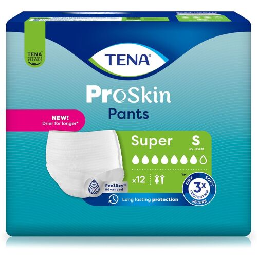 Tena Pants Super S bei Inkontinenz 12 St Einlagen