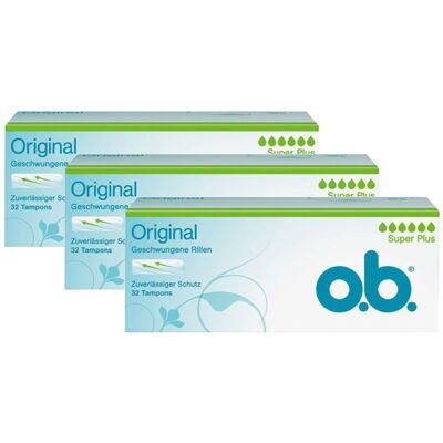 O.b. Tampons super plus 3er-Pack 3x32 St Tampon O.b. Tampons super plus 3er-Pack 3x32 St Tampon