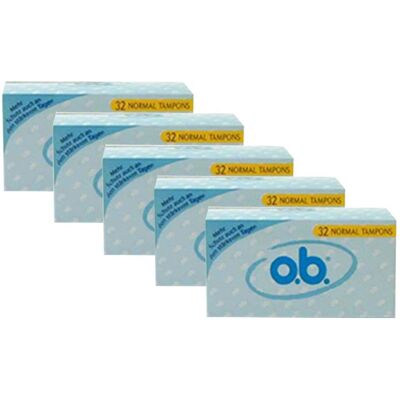 O.b. Tampons normal 5er-Pack 5x32 St Tampon O.b. Tampons normal 5er-Pack 5x32 St Tampon