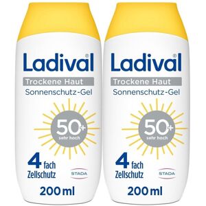 Ladival trockene Haut Sonnenschutz-Lotion LSF 50+ x2 2x200 ml Lotion Ladival trockene Haut Sonnenschutz-Lotion LSF 50+ x2 2x200 ml Lotion