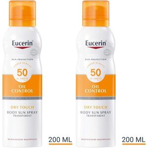 Eucerin Sun Oil Control Body Transp.Aerosol LSF 50 2x 2x200 ml Spray Eucerin Sun Oil Control Body Transp.Aerosol LSF 50 2x 2x200 ml Spray