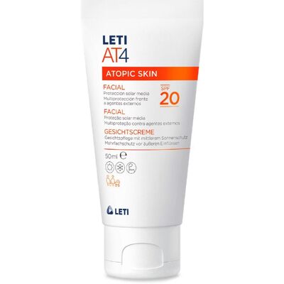 Leti At4 Gesichtscreme SPF20 - Feuchtigkeitscreme für empfindliche Haut Leti At4 Gesichtscreme SPF20 - Feuchtigkeitscreme für empfindliche Haut