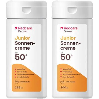 Redcare von Shop Apotheke Redcare Kindersonnencreme LSF 50+ Doppelpack 2x200 ml Sonnenschutzcreme Redcare von Shop Apotheke Redcare Kindersonnencreme LSF 50+ Doppelpack 2x200 ml Sonnenschutzcreme