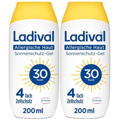 Ladival Allergische Haut Sonnenschutz-Gel LSF 30 x2 2x200 ml Gel Ladival Allergische Haut Sonnenschutz-Gel LSF 30 x2 2x200 ml Gel