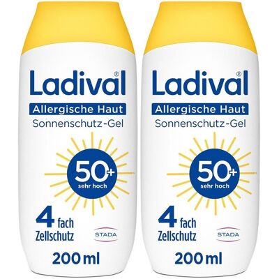 Ladival Allergische Haut Sonnenschutz-Gel LSF 50+ x2 2x200 ml Gel Ladival Allergische Haut Sonnenschutz-Gel LSF 50+ x2 2x200 ml Gel