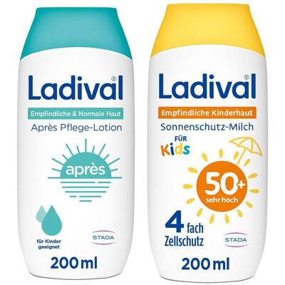 Ladival Kinder Sonnenschutz-Milch LSF 50+ & Après Pflege 1 St Set Ladival Kinder Sonnenschutz-Milch LSF 50+ & Après Pflege 1 St Set