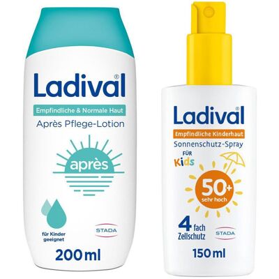 Ladival Kinder Sonnenschutz-Spray LSF 50+ & Après Pflege 1 St Set Ladival Kinder Sonnenschutz-Spray LSF 50+ & Après Pflege 1 St Set