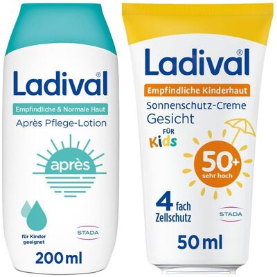 Ladival Kinder Sonnenschutz-Creme LSF 50+ & Après Pflege 1 St Set Ladival Kinder Sonnenschutz-Creme LSF 50+ & Après Pflege 1 St Set
