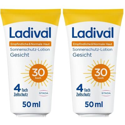 Ladival empfindliche Haut Lotion Gesicht LSF 30 x2 2x50 ml Ladival empfindliche Haut Lotion Gesicht LSF 30 x2 2x50 ml