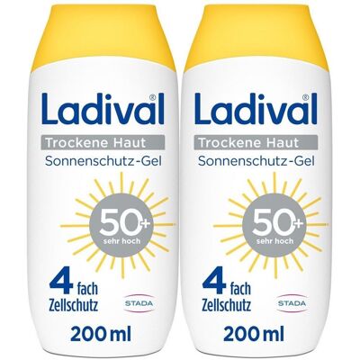 Ladival trockene Haut Sonnenschutz-Lotion LSF 50+ x2 2x200 ml Lotion Ladival trockene Haut Sonnenschutz-Lotion LSF 50+ x2 2x200 ml Lotion