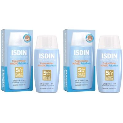 Isdin Fotoprotector Ped.Fusion Water Emuls.LSF 50 2x 2x50 ml Hautcreme Isdin Fotoprotector Ped.Fusion Water Emuls.LSF 50 2x 2x50 ml Hautcreme