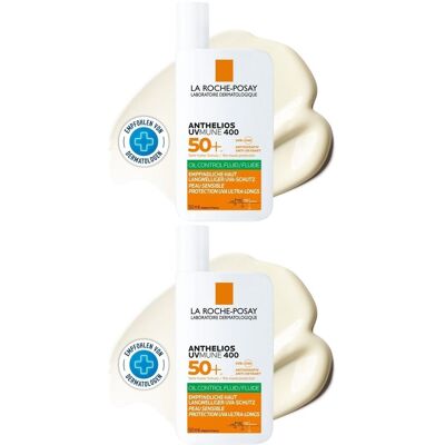 La Roche-Posay Roche-Posay Anthelios Oil Control Fluid UVMune 400 2x 2x50 ml Flüssigkeit La Roche-Posay Roche-Posay Anthelios Oil Control Fluid UVMune 400 2x 2x50 ml Flüssigkeit