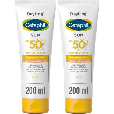 Cetaphil Sun Daylong SPF 50+ liposomale Lotion 2x 2x200 ml Cetaphil Sun Daylong SPF 50+ liposomale Lotion 2x 2x200 ml