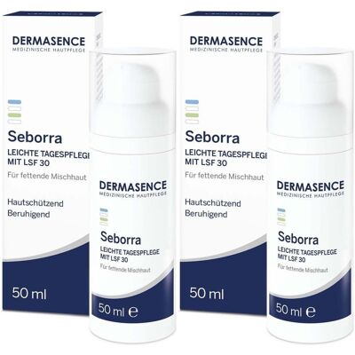 Dermasence Seborra leichte Tagespflege mit LSF 30 2x 2x50 ml Creme Dermasence Seborra leichte Tagespflege mit LSF 30 2x 2x50 ml Creme