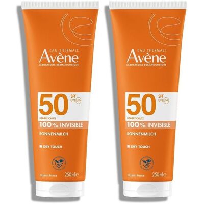 Avene Sonnenmilch SPF 50 2x 2x250 ml Milch Avene Sonnenmilch SPF 50 2x 2x250 ml Milch