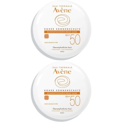 Avene Kompaktsonnencreme SPF 50 sand 2010 2x 2x10 g Creme Avene Kompaktsonnencreme SPF 50 sand 2010 2x 2x10 g Creme