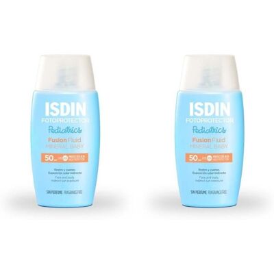 Isdin Fotoprotector Ped.Fusion Flu.Min.Baby LSF 50 2x 2x50 ml Emulsion Isdin Fotoprotector Ped.Fusion Flu.Min.Baby LSF 50 2x 2x50 ml Emulsion