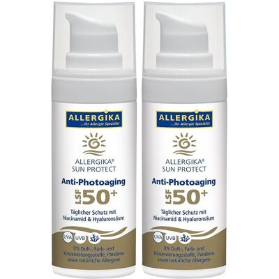 Allergika SUN Protect Anti-Photoaging Cr.LSF 50+ 2x 2x50 ml Creme Allergika SUN Protect Anti-Photoaging Cr.LSF 50+ 2x 2x50 ml Creme