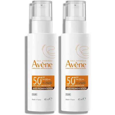 Avene Anti-Pigmentation getöntes Fluid SPF 50+ 2x 2x40 ml Emulsion Avene Anti-Pigmentation getöntes Fluid SPF 50+ 2x 2x40 ml Emulsion