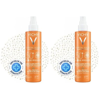 Vichy Capital Soleil Cell Protect Spray LSF 50+ 2x 2x200 ml Vichy Capital Soleil Cell Protect Spray LSF 50+ 2x 2x200 ml