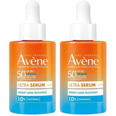 Avene Ultra Serum Feuchtigkeit SPF 50+ 2x 2x30 ml Konzentrat Avene Ultra Serum Feuchtigkeit SPF 50+ 2x 2x30 ml Konzentrat