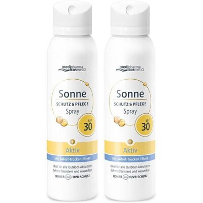 medipharma cosmetics Sonne Schutz & Pflege Aktiv Aerosol-Spray LSF 30 2x 2x150 ml Spray medipharma cosmetics Sonne Schutz & Pflege Aktiv Aerosol-Spray LSF 30 2x 2x150 ml Spray