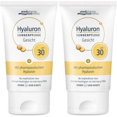 medipharma cosmetics Hyaluron Sonnenpflege Gesicht Creme LSF 30 2x 2x50 ml medipharma cosmetics Hyaluron Sonnenpflege Gesicht Creme LSF 30 2x 2x50 ml