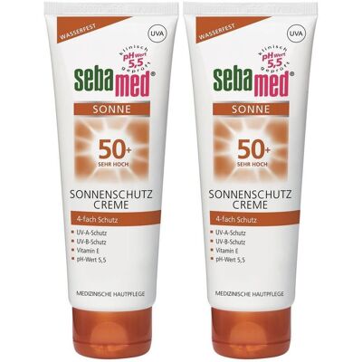 Sebamed Sonnenschutz Creme LSF 50+ 2x 2x75 ml Sonnenschutzcreme Sebamed Sonnenschutz Creme LSF 50+ 2x 2x75 ml Sonnenschutzcreme