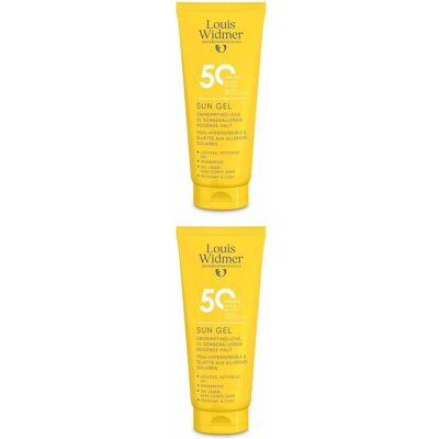 Louis Widmer Widmer Sun Gel 50 o.P. 2x 2x100 ml Louis Widmer Widmer Sun Gel 50 o.P. 2x 2x100 ml