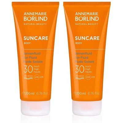 ANNEMARIE BÖRLIND Börlind Suncare Body Sonnenfluid LSF 30 2x 2x200 ml Lotion ANNEMARIE BÖRLIND Börlind Suncare Body Sonnenfluid LSF 30 2x 2x200 ml Lotion