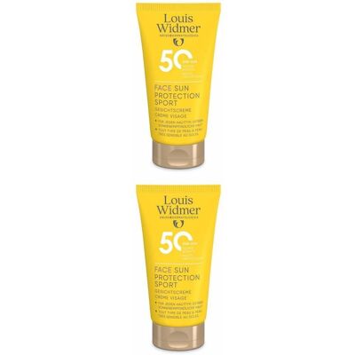 Louis Widmer Widmer Sun Face Protection Sport UV 50 l.P. 2x 2x50 ml Creme Louis Widmer Widmer Sun Face Protection Sport UV 50 l.P. 2x 2x50 ml Creme