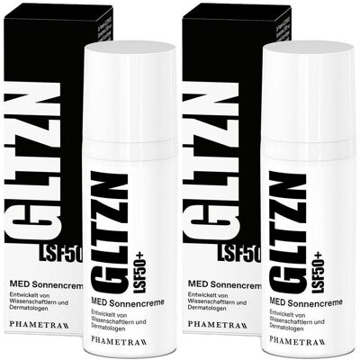 Gltzn Sonnencreme LSF 50+ 2x 2x50 ml Creme Gltzn Sonnencreme LSF 50+ 2x 2x50 ml Creme