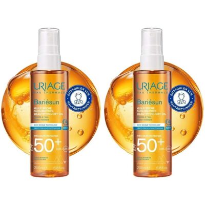 Uriage Bariesun Trockenöl Pump-Spray SPF 50+ 2x 2x200 ml Spray Uriage Bariesun Trockenöl Pump-Spray SPF 50+ 2x 2x200 ml Spray