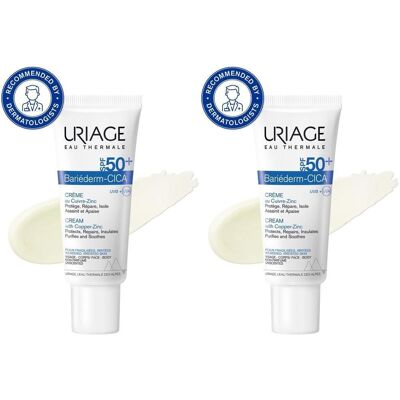 Uriage Bariederm-Cica Creme SPF 50 2x 2x40 ml Uriage Bariederm-Cica Creme SPF 50 2x 2x40 ml