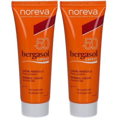 Noreva Bergasol Expert mineralische Creme LSF 50 2x 2x40 ml Noreva Bergasol Expert mineralische Creme LSF 50 2x 2x40 ml