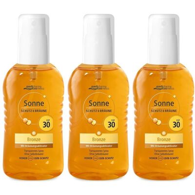 medipharma cosmetics Sonne Schutz & Bräune Spray bronze LSF 30 x3 3x200 ml medipharma cosmetics Sonne Schutz & Bräune Spray bronze LSF 30 x3 3x200 ml