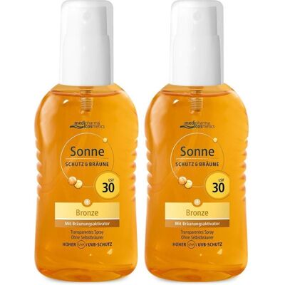 medipharma cosmetics Sonne Schutz & Bräune Spray bronze LSF 30 x2 2x200 ml medipharma cosmetics Sonne Schutz & Bräune Spray bronze LSF 30 x2 2x200 ml