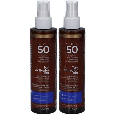 Ultrasun Tan Activator Spray SPF 50 x2 2x200 ml Gel Ultrasun Tan Activator Spray SPF 50 x2 2x200 ml Gel